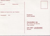 Fulgurex Order Card 1983