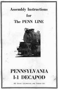 Penn Line 2-10-0 I-1 Decapod Instructions