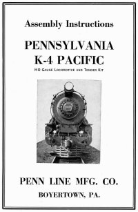 Penn Line 4-6-2 Pacific Instructions