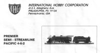 IHC 4-6-2 Semi Streamlined Pacific Instructions