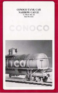 Westside G-File #54 Conoco Tank Car On3